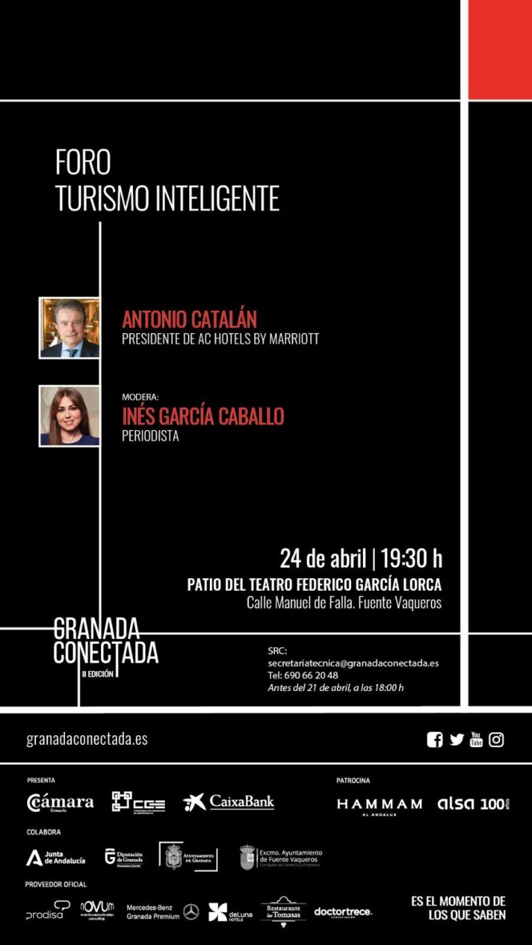 TURISMO | FUENTE VAQUEROS ACOGERÁ EL FORO «TURISMO INTELIGENTE» DE GRANADA CONECTADA -Fuente Vaqueros