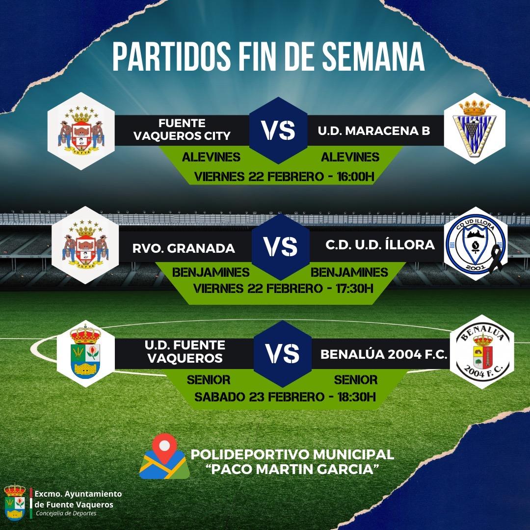 DEPORTES | PROGRAMACION JORNADAS FIN DE SEMANA-Fuente Vaqueros
