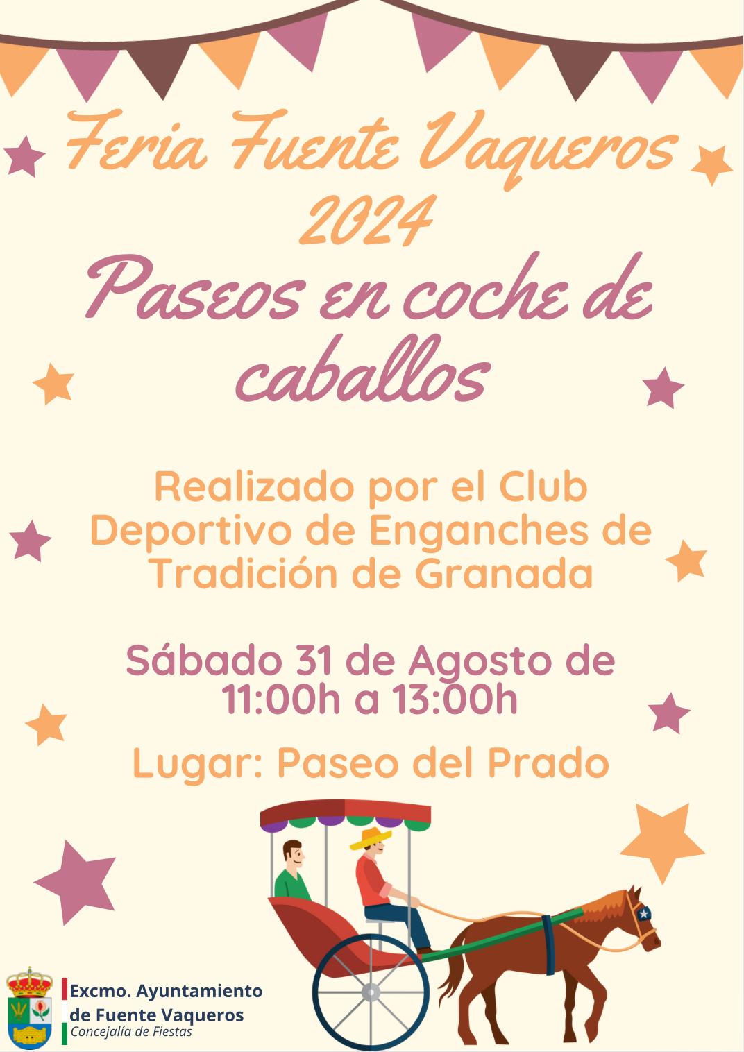 FIESTAS | PASEOS EN COCHE DE CABALLOS-Fuente Vaqueros