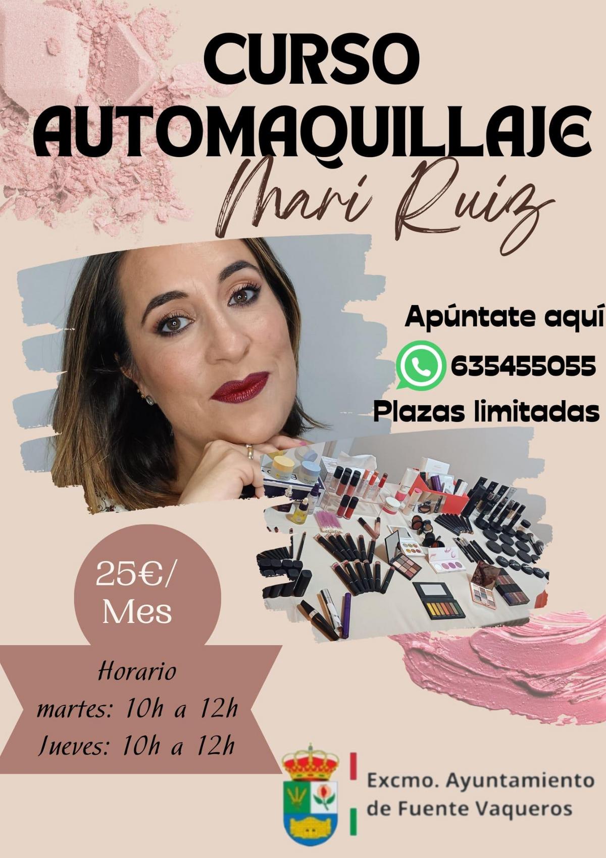 CURSO DE AUTOMAQUILLAJE MARI RUIZ-Fuente Vaqueros