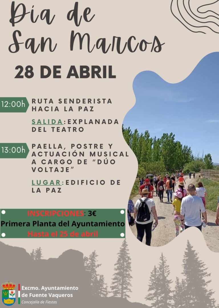 FIESTAS | CELEBRACION DEL DIA DE SAN MARCOS 28 DE ABRIL-Fuente Vaqueros