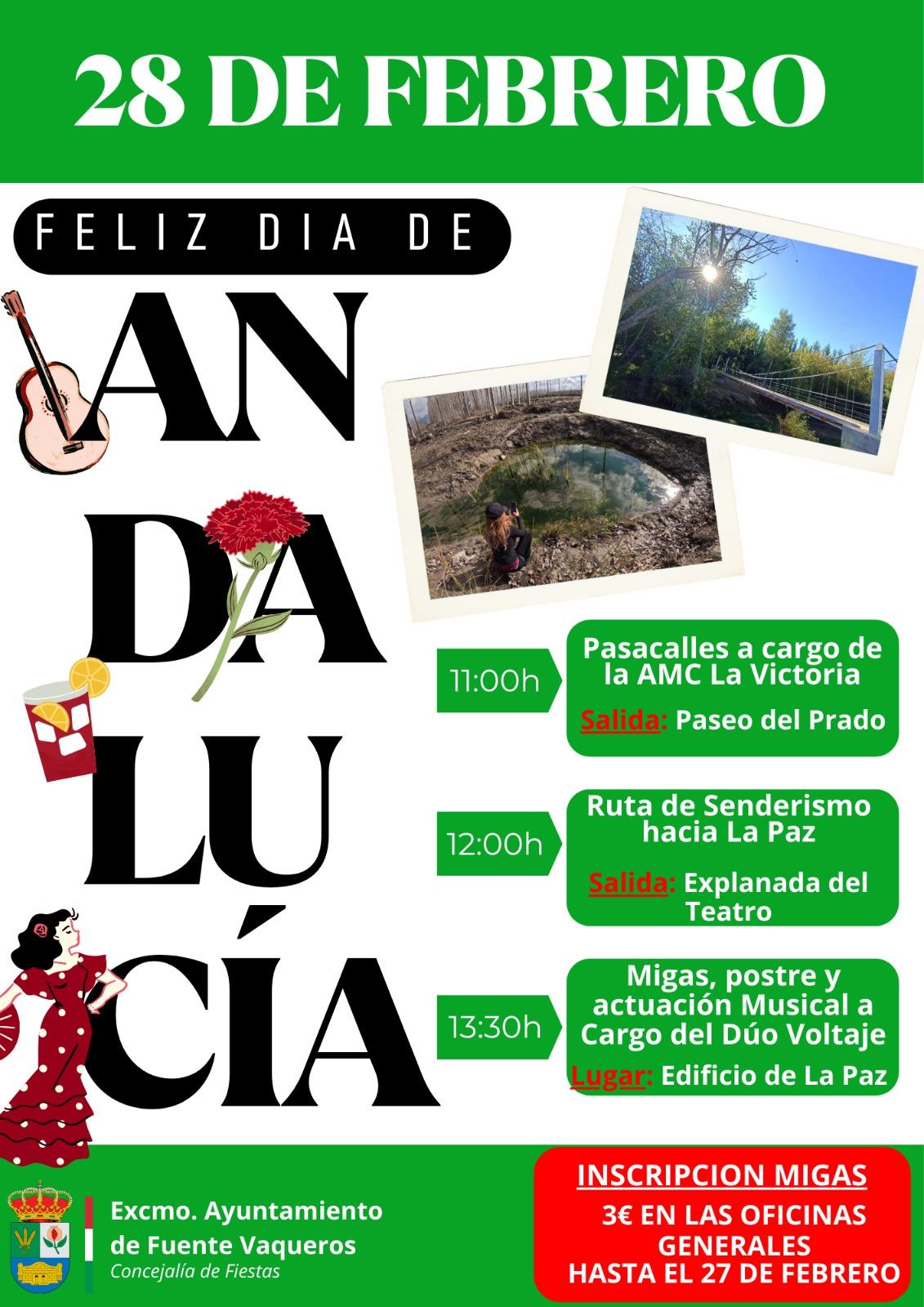 FIESTAS | CELEBRACION DEL DIA DE ANDALUCIA 28 DE FEBRERO-Fuente Vaqueros