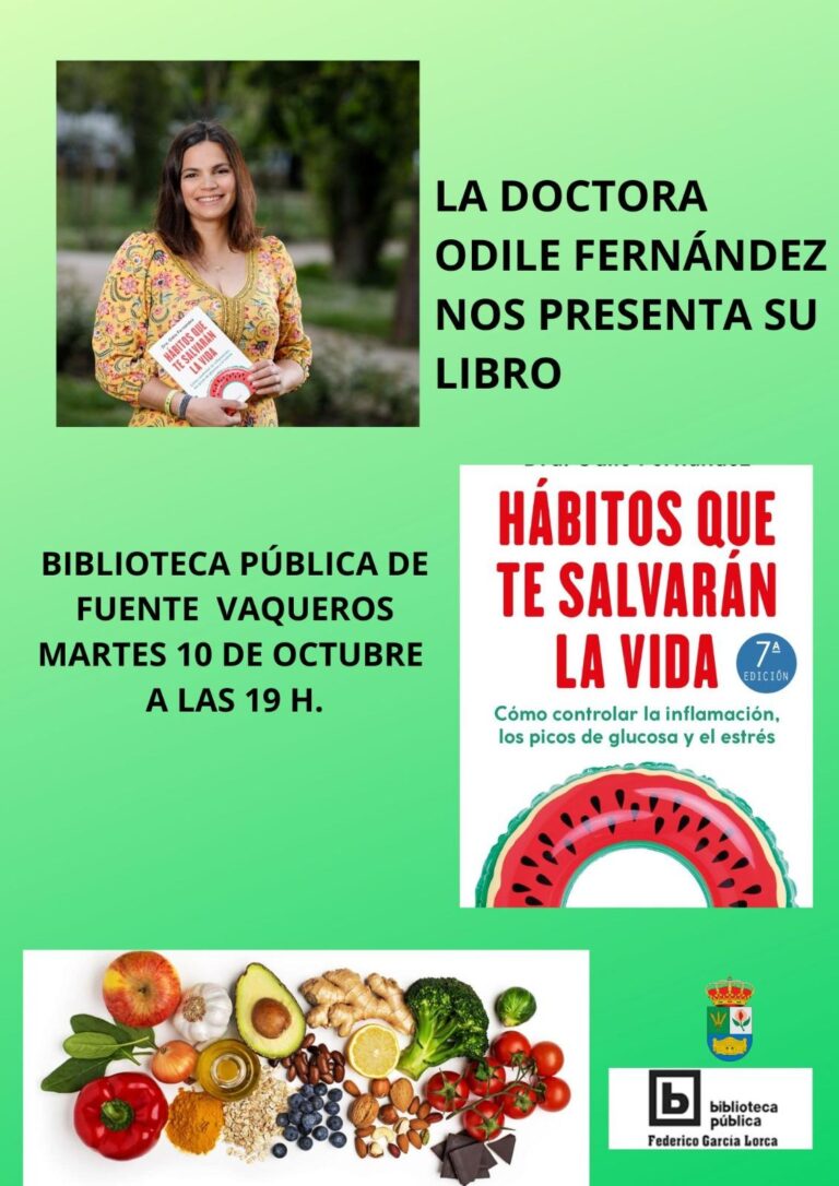 CULTURA | PRESENTACIÓN DEL LIBRO "HÁBITOS QUE TE SALVARÁN LA VIDA"-Fuente Vaqueros