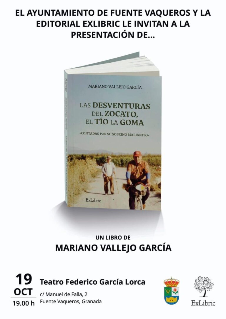CULTURA | PRESENTACION DEL LIBRO LAS DESVENTURAS DEL ZOCATO EL TIO LA GOMA DE MARIANO VALLEJO GARCIA-Fuente Vaqueros