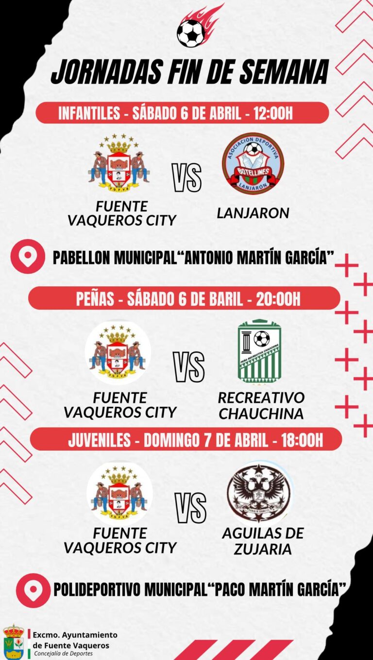 DEPORTES | PROGRAMACION JORNADAS FIN DE SEMANA-Fuente Vaqueros