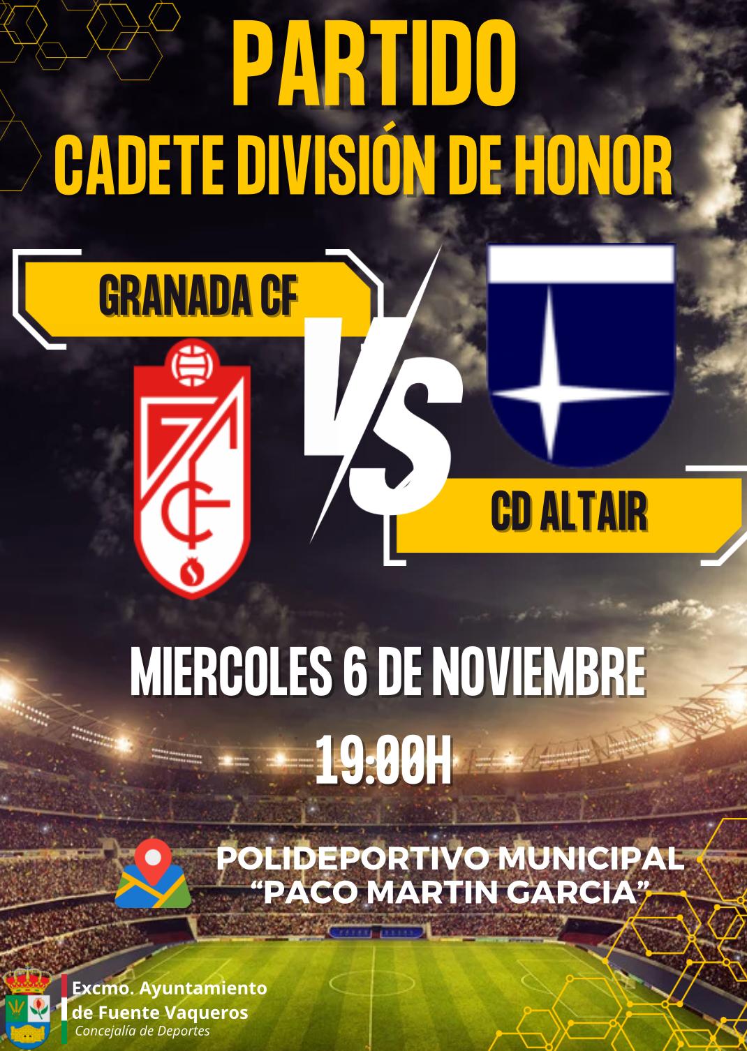 DEPORTES | GRANADA VS REAL BETIS DIVISION DE HONOR ANDALUZA CADETE-Fuente Vaqueros