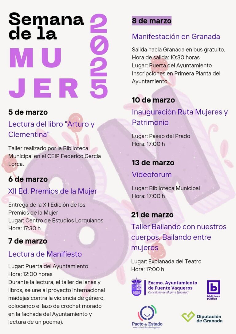 IGUALDAD | ACTIOS CONMEMORATIVOS DEL DIA INTERNACIONAL DE LA MUJER-Fuente Vaqueros