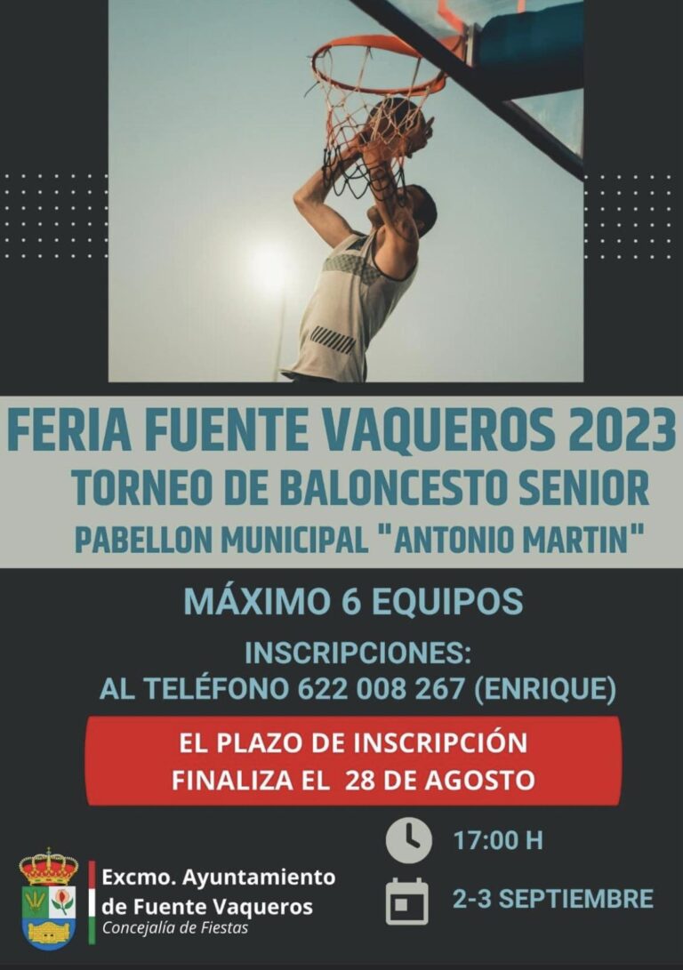 FIESTAS | TORNEO DE BALONCESTO Y CONCURSO DE TRIPLES. FERIA FUENTE VAQUEROS 2023-Fuente Vaqueros