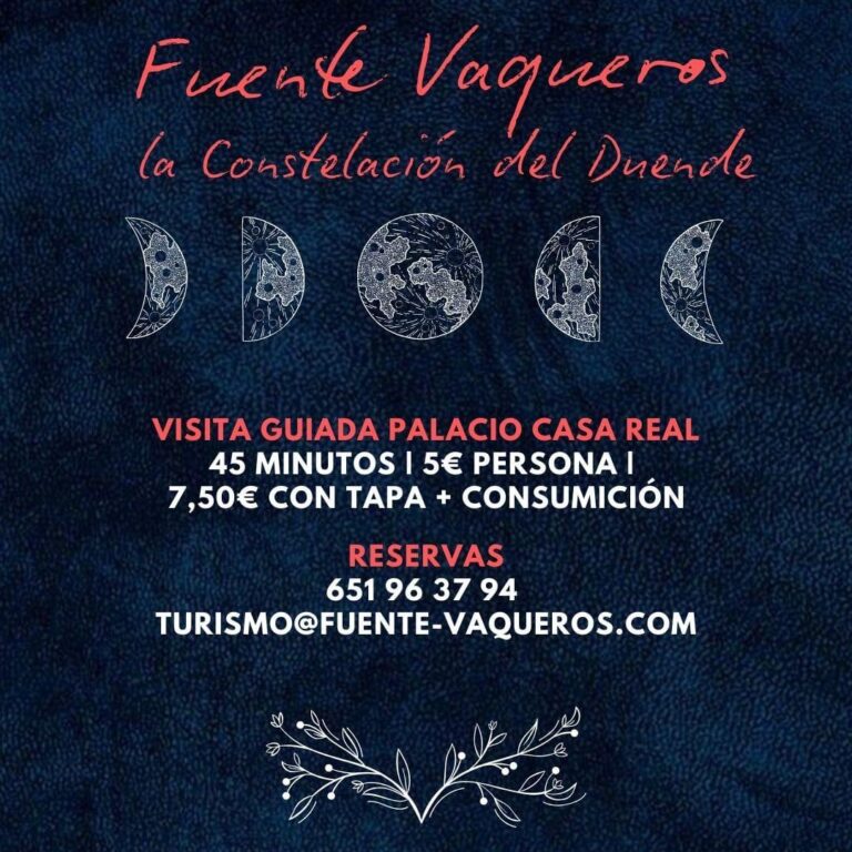 TURISMO | VISITAS GUIADAS AL PALACIO DE LA CASA REAL-Fuente Vaqueros