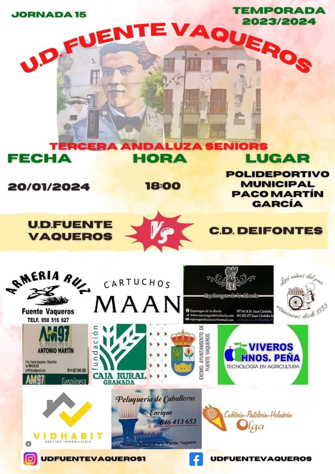 DEPORTES | UNION DEPORTIVA FUENTE VAQUEROS VS CD DEIFONTES-Fuente Vaqueros