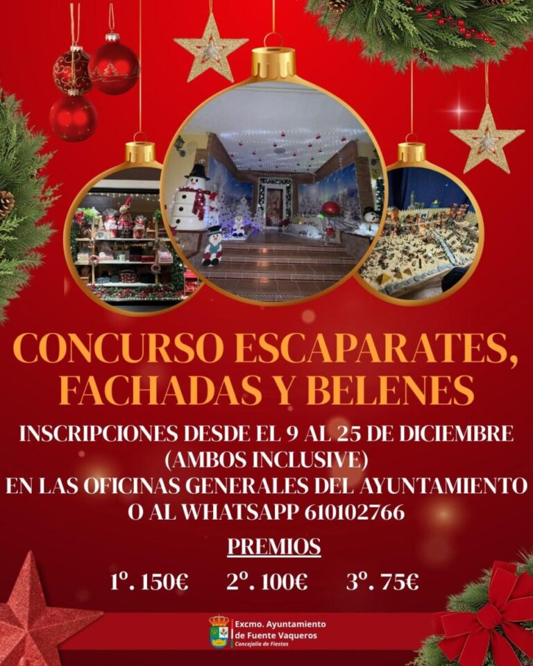 FIESTAS | CONCURSO NAVIDEÑO DE ESCAPARATES FACHADAS Y BELENES-Fuente Vaqueros