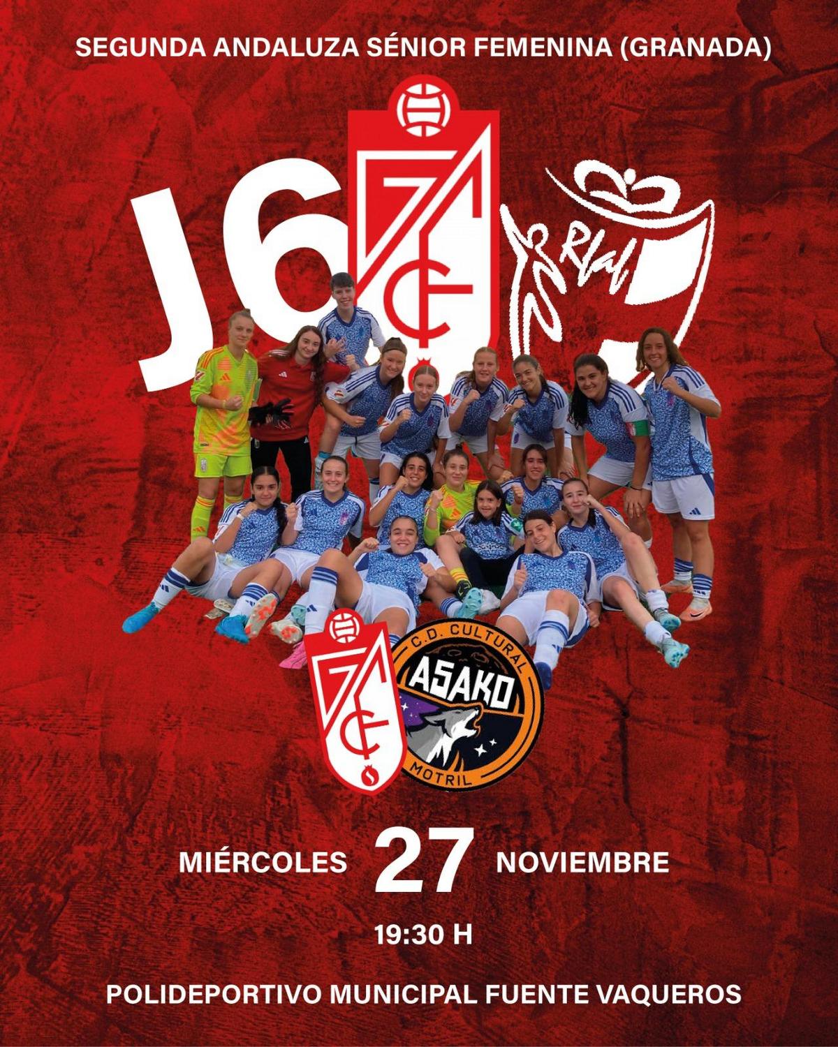 DEPORTES | GRANADA VS CULTURAL ASAKO SEGUNDA ANDALUZA SENIOR FEMENINA-Fuente Vaqueros