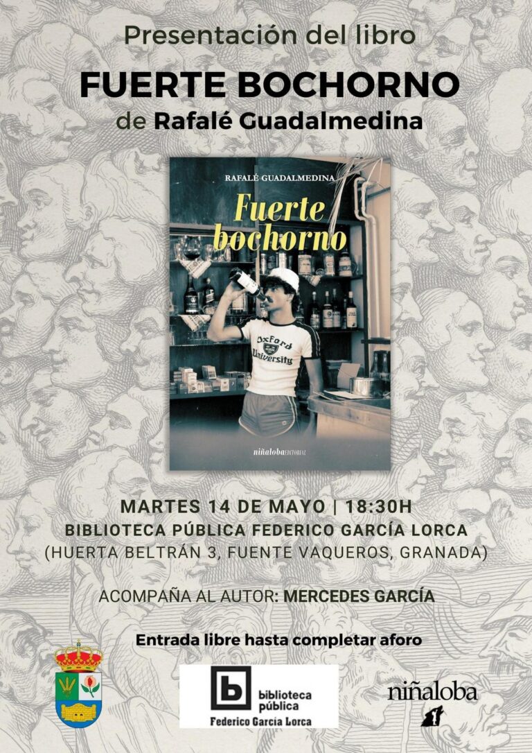 CULTURA | PRESENTACIÓN DEL LIBRO FUERTE BOCHORNO DE RAFALÉ GUADALMEDINA-Fuente Vaqueros