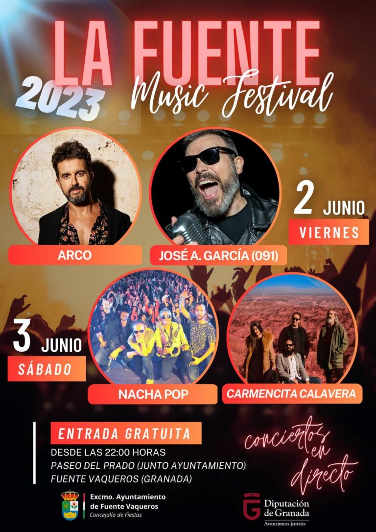 FIESTAS | LA SEMANA CULTURAL 2023 ALBERGA EL PRIMER «LA FUENTE MUSIC FESTIVAL»-Fuente Vaqueros