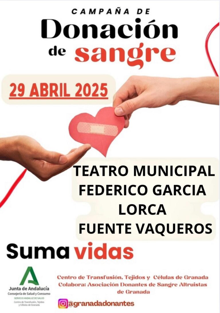 DONACION DE SANGRE 29 DE ABRIL-Fuente Vaqueros