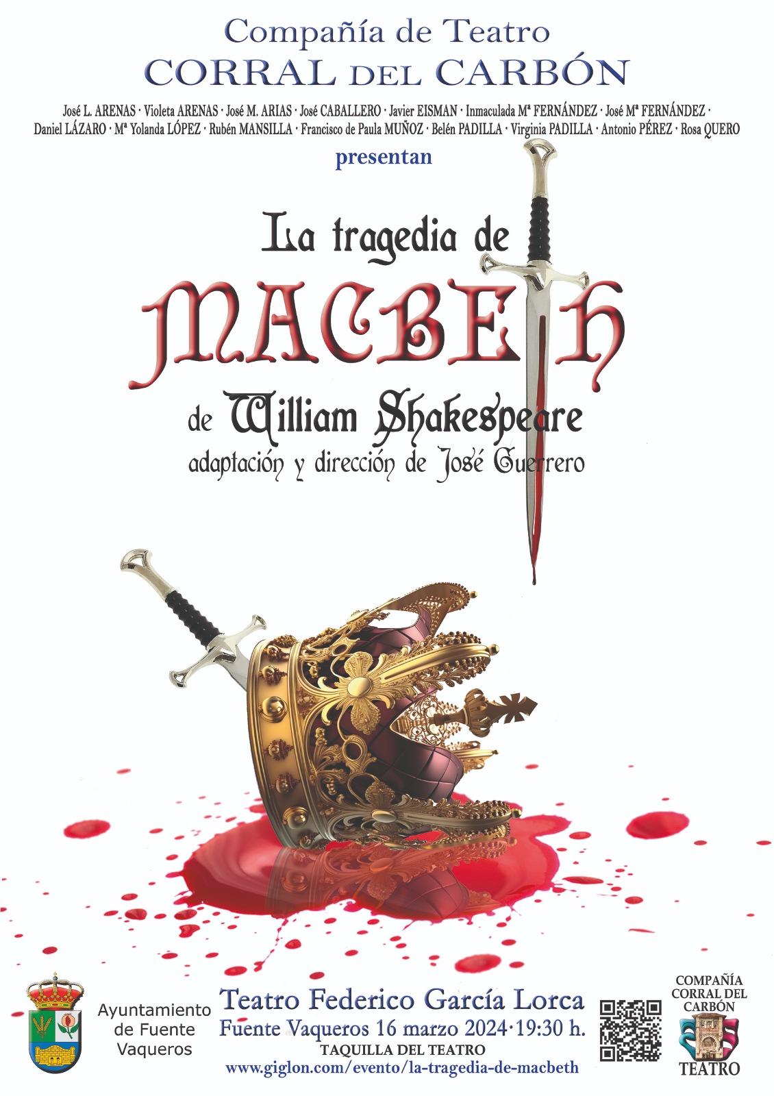 CULTURA | VENTA DE ENTRADAS PARA LA OBRA "LA TRAGEDIA DE MACBETH"-Fuente Vaqueros